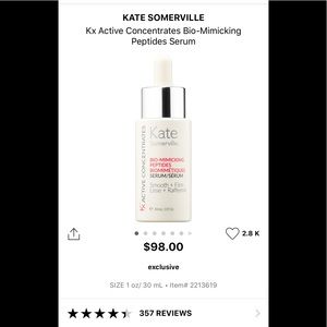 Kate Somerville Kx Active Peptides Serum! NIB!